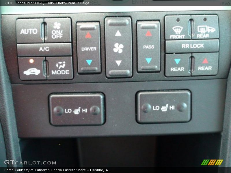 Controls of 2010 Pilot EX-L