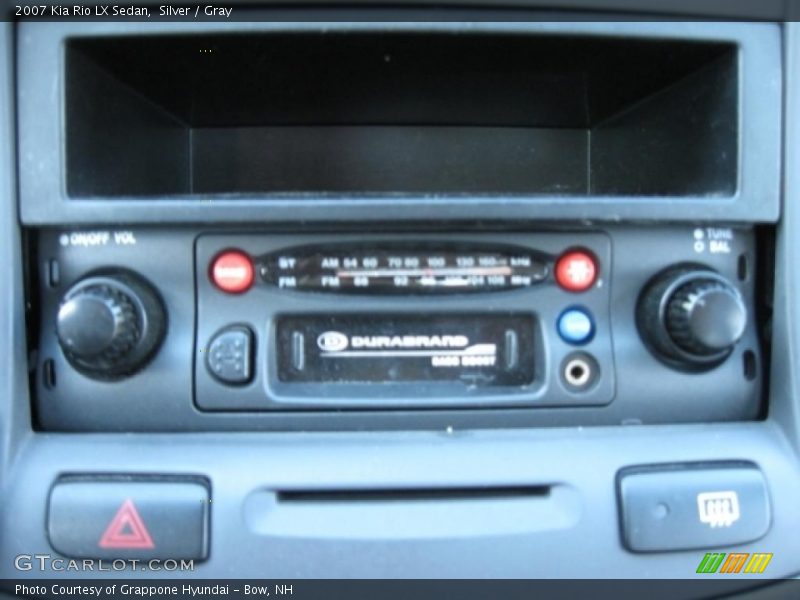 Silver / Gray 2007 Kia Rio LX Sedan