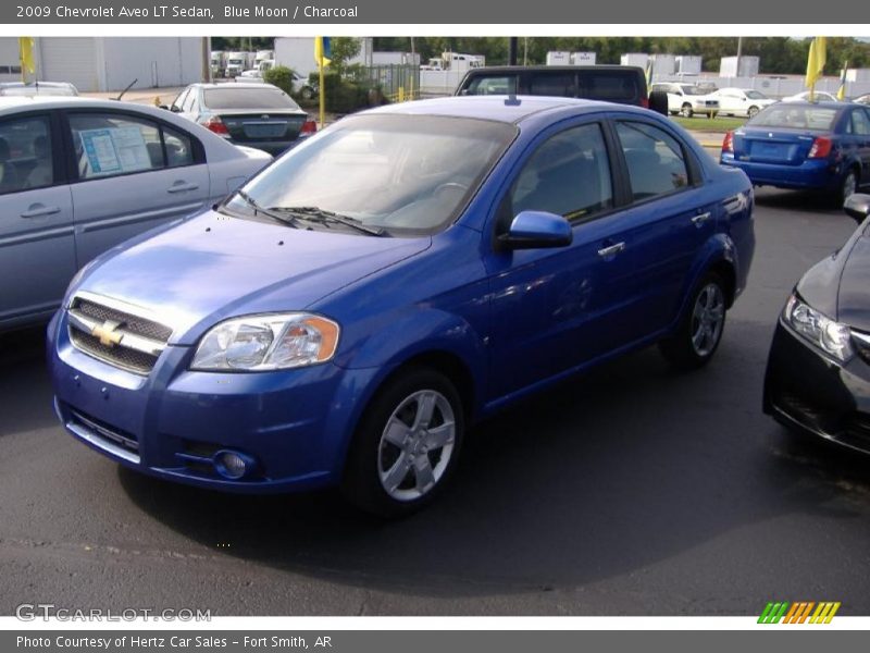 Blue Moon / Charcoal 2009 Chevrolet Aveo LT Sedan