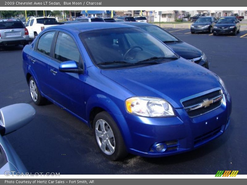 Blue Moon / Charcoal 2009 Chevrolet Aveo LT Sedan