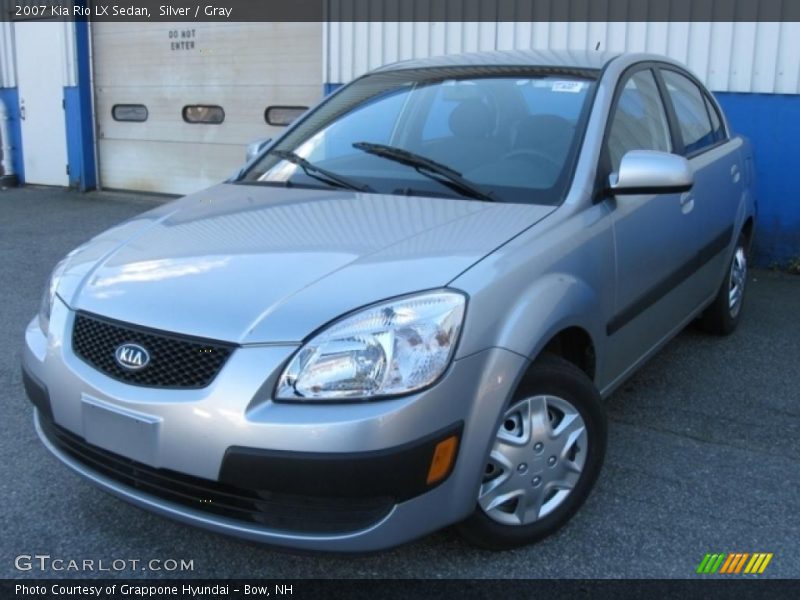 Silver / Gray 2007 Kia Rio LX Sedan