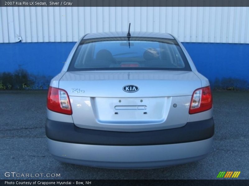 Silver / Gray 2007 Kia Rio LX Sedan