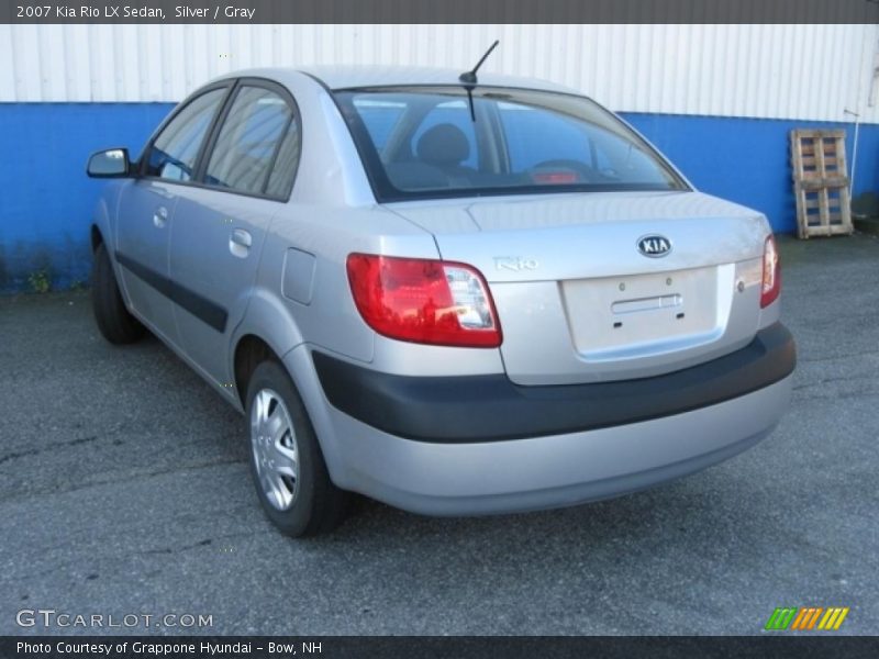 Silver / Gray 2007 Kia Rio LX Sedan
