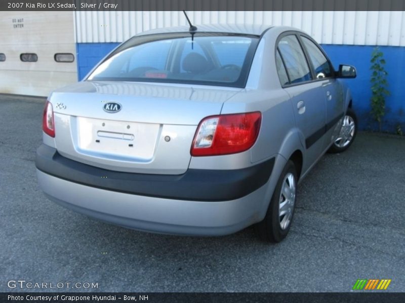 Silver / Gray 2007 Kia Rio LX Sedan