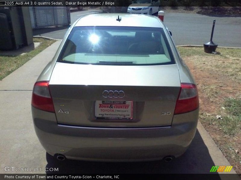 Dakar Beige Metallic / Beige 2005 Audi A4 3.0 quattro Sedan