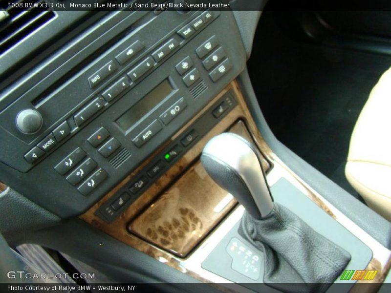 Monaco Blue Metallic / Sand Beige/Black Nevada Leather 2008 BMW X3 3.0si