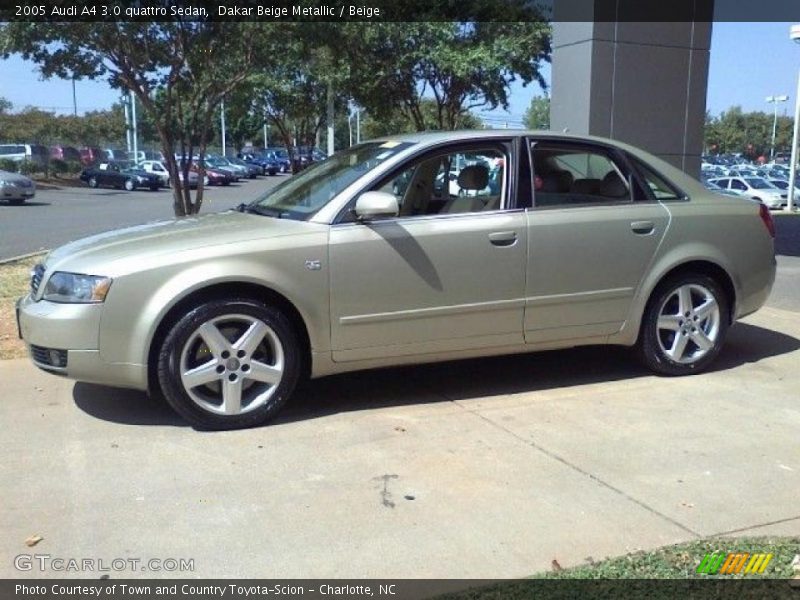 Dakar Beige Metallic / Beige 2005 Audi A4 3.0 quattro Sedan