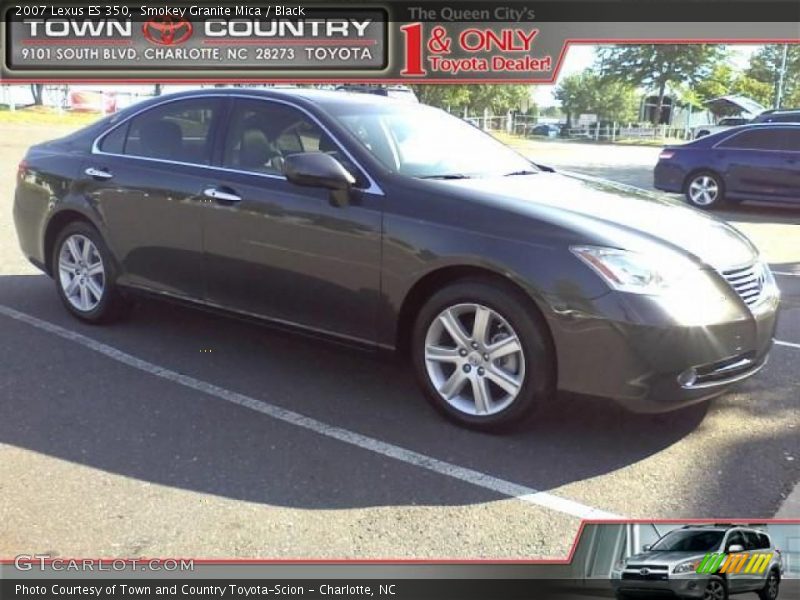 Smokey Granite Mica / Black 2007 Lexus ES 350