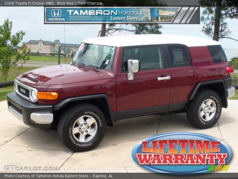 Brick Red / Dark Charcoal 2008 Toyota FJ Cruiser 4WD