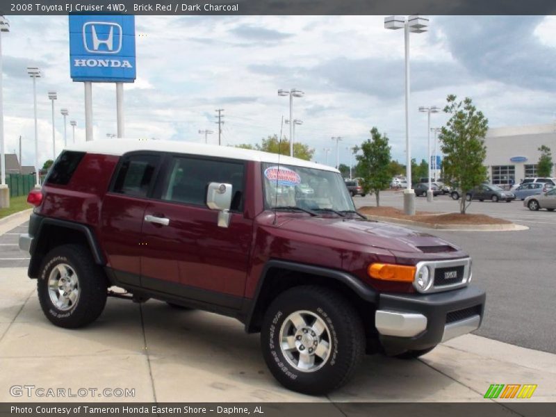 Brick Red / Dark Charcoal 2008 Toyota FJ Cruiser 4WD