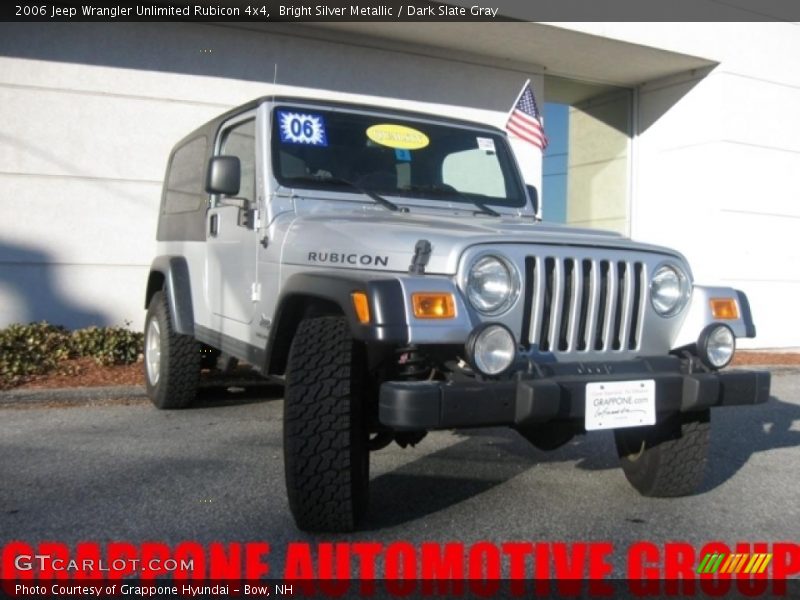Bright Silver Metallic / Dark Slate Gray 2006 Jeep Wrangler Unlimited Rubicon 4x4