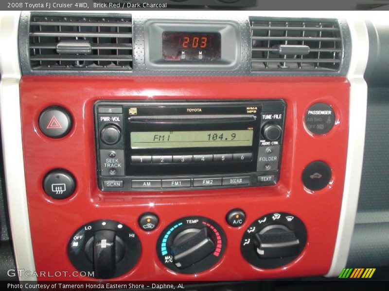 Brick Red / Dark Charcoal 2008 Toyota FJ Cruiser 4WD