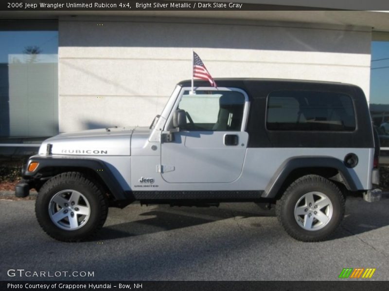 Bright Silver Metallic / Dark Slate Gray 2006 Jeep Wrangler Unlimited Rubicon 4x4
