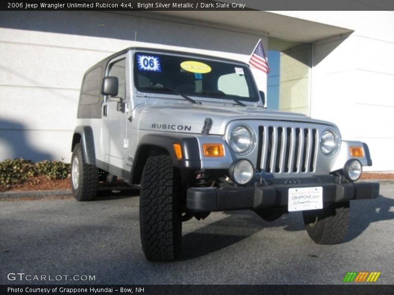 Bright Silver Metallic / Dark Slate Gray 2006 Jeep Wrangler Unlimited Rubicon 4x4