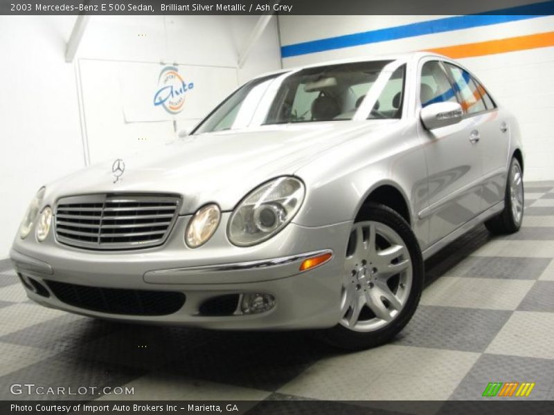 Brilliant Silver Metallic / Ash Grey 2003 Mercedes-Benz E 500 Sedan