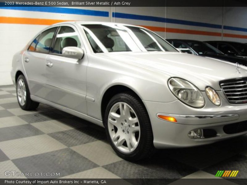 Brilliant Silver Metallic / Ash Grey 2003 Mercedes-Benz E 500 Sedan