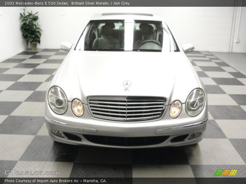 Brilliant Silver Metallic / Ash Grey 2003 Mercedes-Benz E 500 Sedan