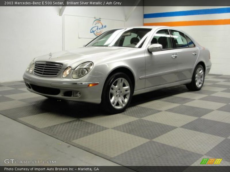 Brilliant Silver Metallic / Ash Grey 2003 Mercedes-Benz E 500 Sedan