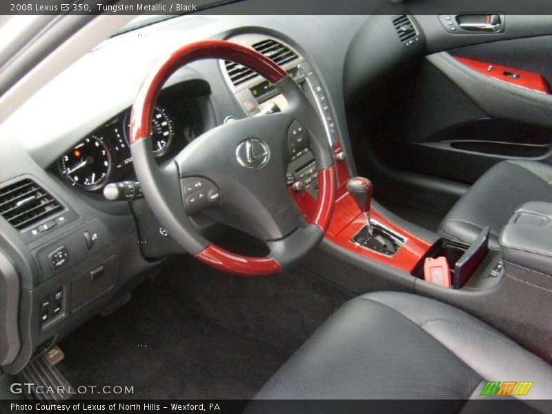 Tungsten Metallic / Black 2008 Lexus ES 350