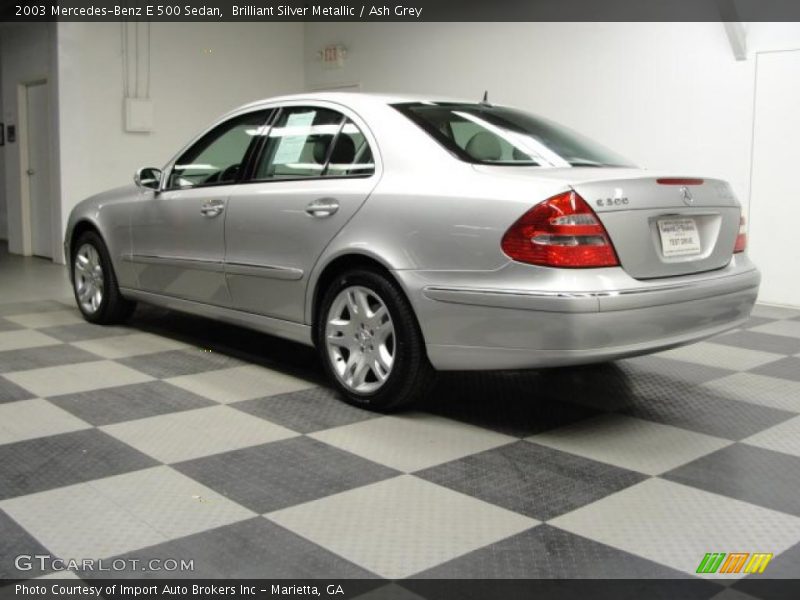 Brilliant Silver Metallic / Ash Grey 2003 Mercedes-Benz E 500 Sedan