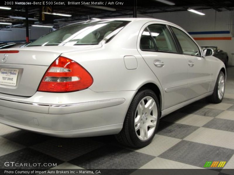 Brilliant Silver Metallic / Ash Grey 2003 Mercedes-Benz E 500 Sedan