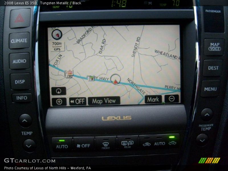 Tungsten Metallic / Black 2008 Lexus ES 350