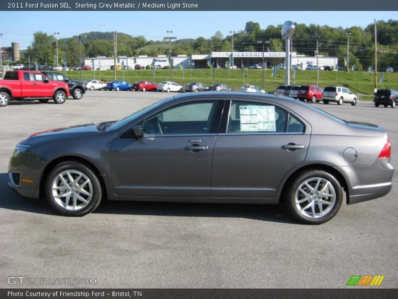 Sterling Grey Metallic / Medium Light Stone 2011 Ford Fusion SEL