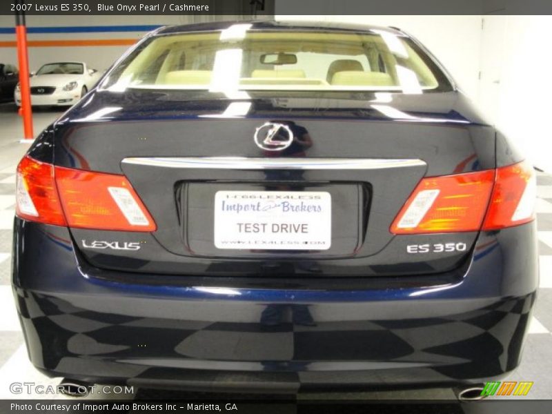 Blue Onyx Pearl / Cashmere 2007 Lexus ES 350