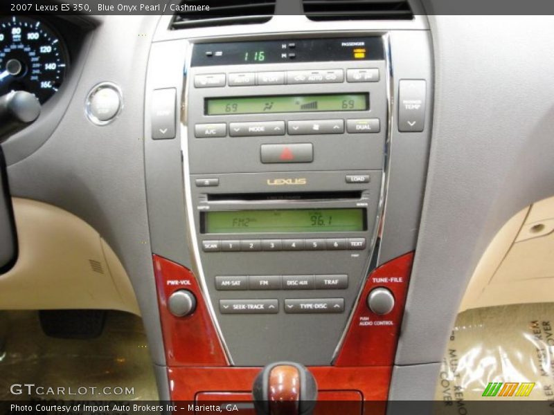 Blue Onyx Pearl / Cashmere 2007 Lexus ES 350