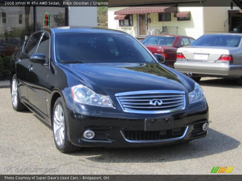 Black Obsidian / Graphite 2008 Infiniti M 45x AWD Sedan