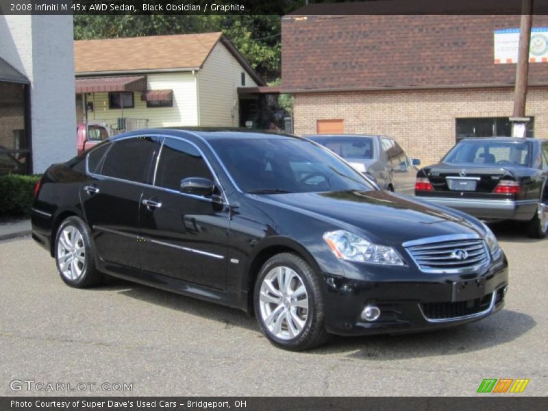 Black Obsidian / Graphite 2008 Infiniti M 45x AWD Sedan