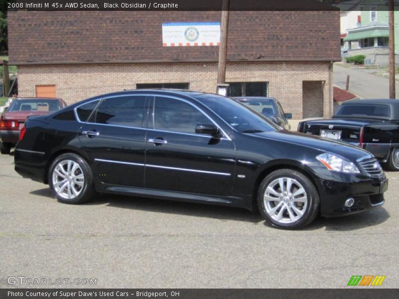 Black Obsidian / Graphite 2008 Infiniti M 45x AWD Sedan