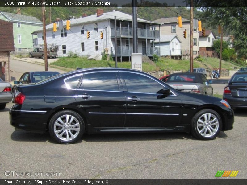 Black Obsidian / Graphite 2008 Infiniti M 45x AWD Sedan
