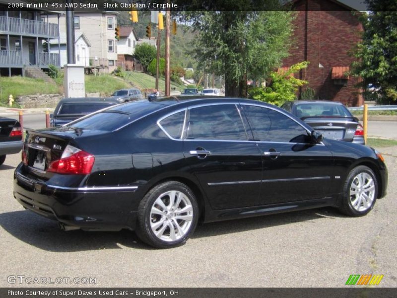 Black Obsidian / Graphite 2008 Infiniti M 45x AWD Sedan