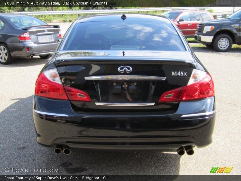 Black Obsidian / Graphite 2008 Infiniti M 45x AWD Sedan