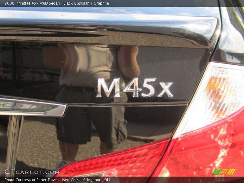 Black Obsidian / Graphite 2008 Infiniti M 45x AWD Sedan