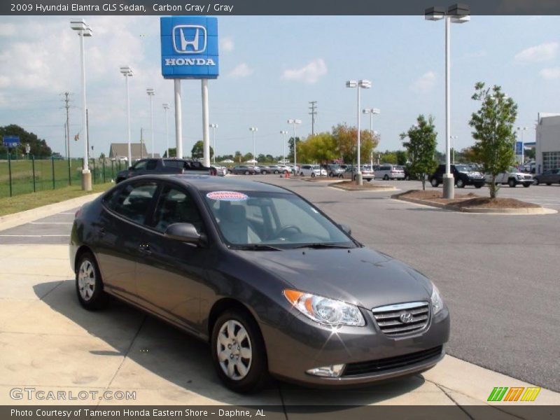 Carbon Gray / Gray 2009 Hyundai Elantra GLS Sedan