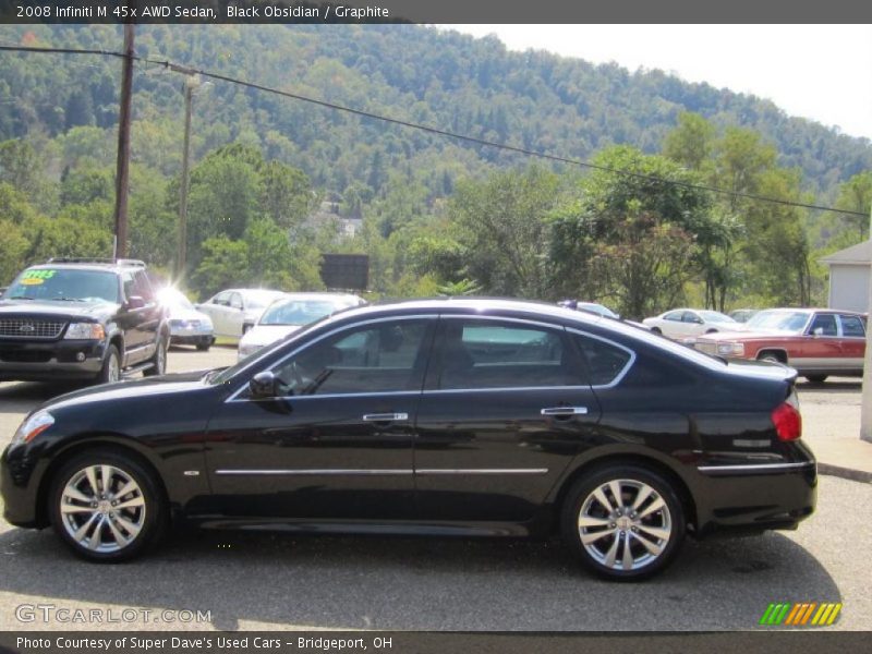 Black Obsidian / Graphite 2008 Infiniti M 45x AWD Sedan