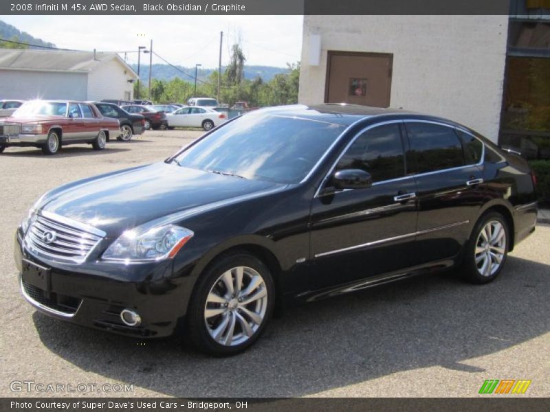 Black Obsidian / Graphite 2008 Infiniti M 45x AWD Sedan