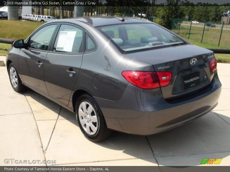 Carbon Gray / Gray 2009 Hyundai Elantra GLS Sedan