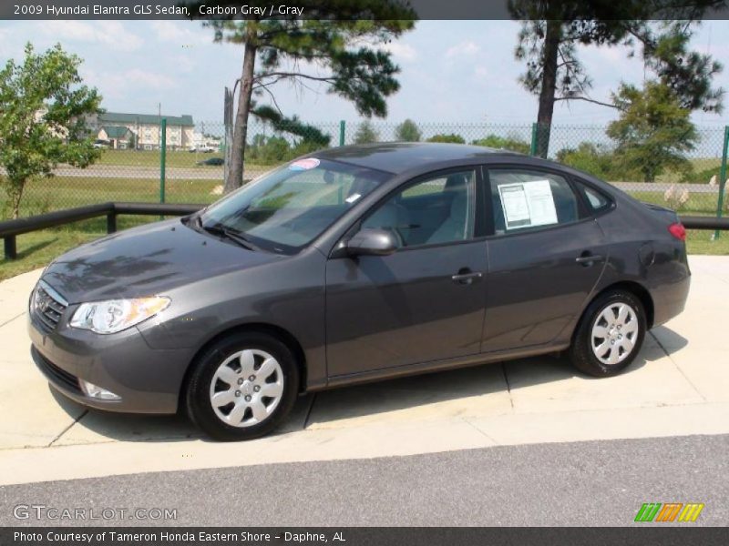 Carbon Gray / Gray 2009 Hyundai Elantra GLS Sedan