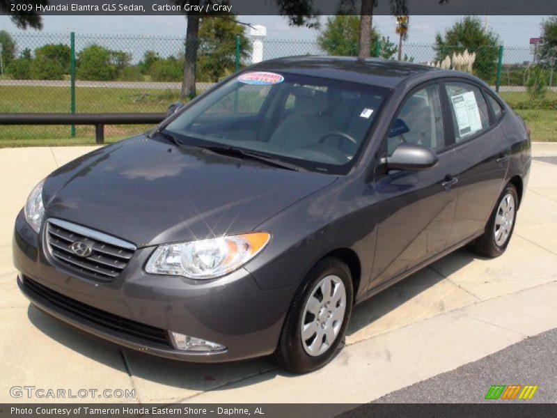Carbon Gray / Gray 2009 Hyundai Elantra GLS Sedan
