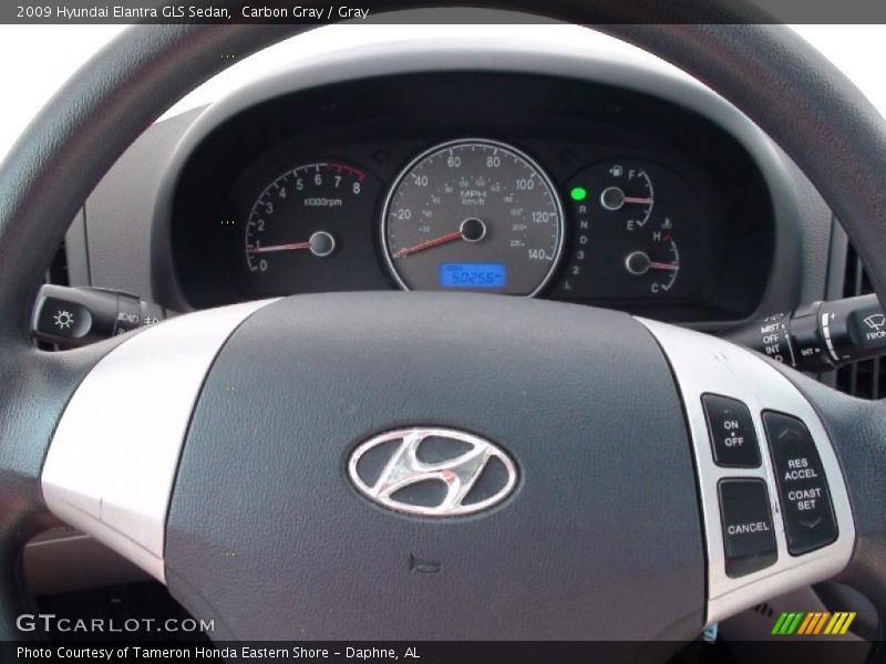 Carbon Gray / Gray 2009 Hyundai Elantra GLS Sedan