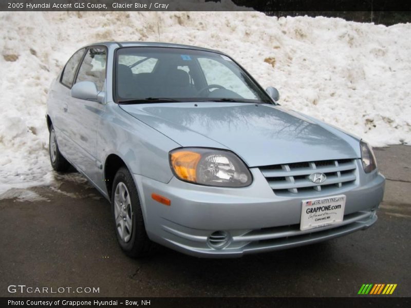 Glacier Blue / Gray 2005 Hyundai Accent GLS Coupe