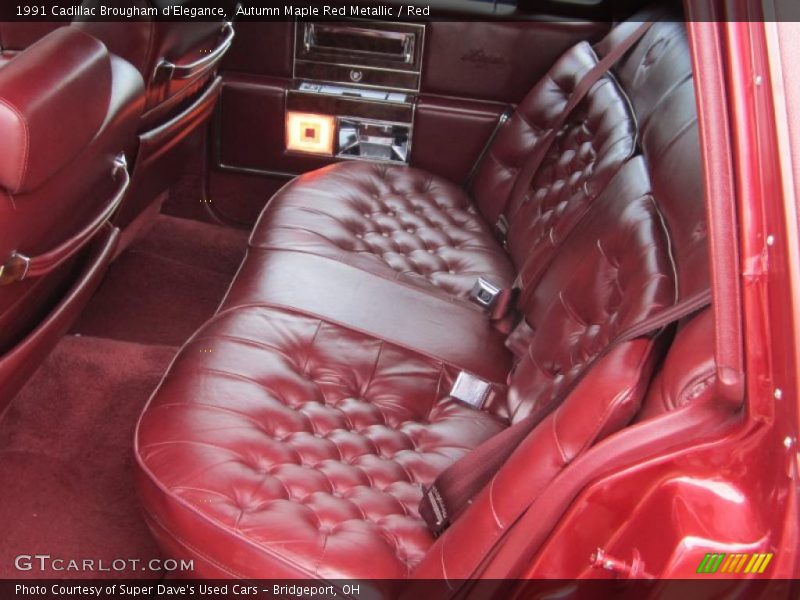 Autumn Maple Red Metallic / Red 1991 Cadillac Brougham d'Elegance