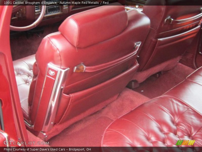 Autumn Maple Red Metallic / Red 1991 Cadillac Brougham d'Elegance
