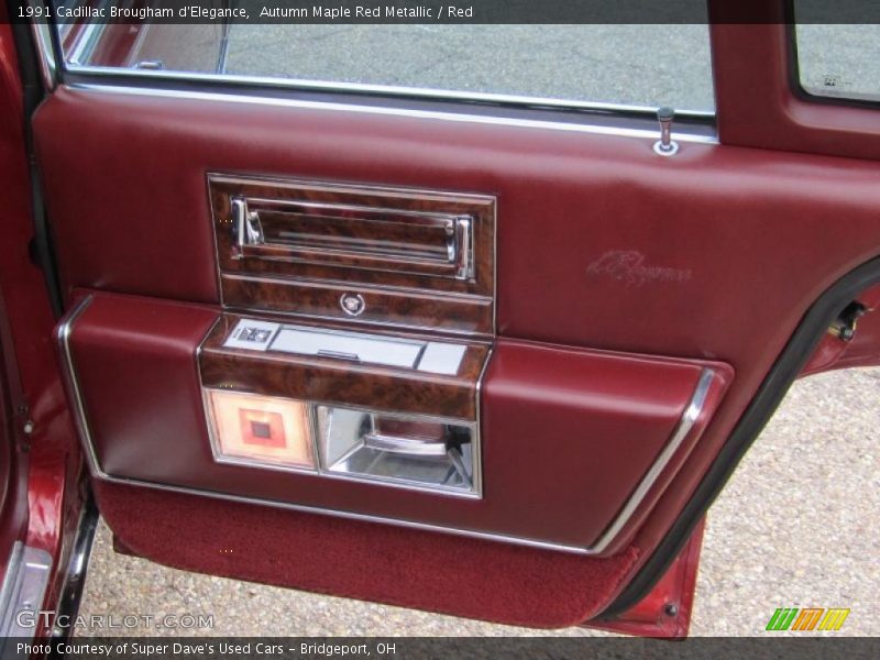 Autumn Maple Red Metallic / Red 1991 Cadillac Brougham d'Elegance