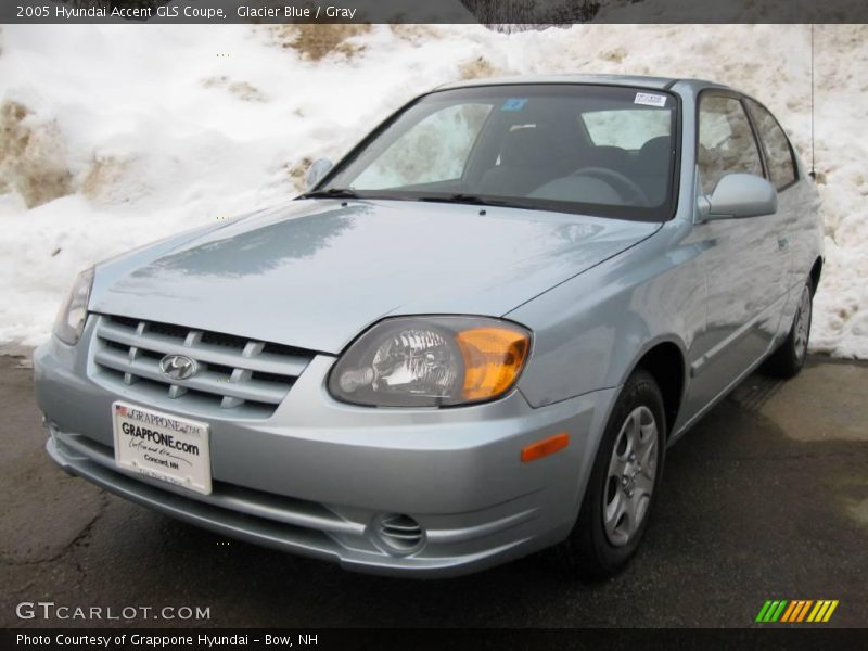 Glacier Blue / Gray 2005 Hyundai Accent GLS Coupe