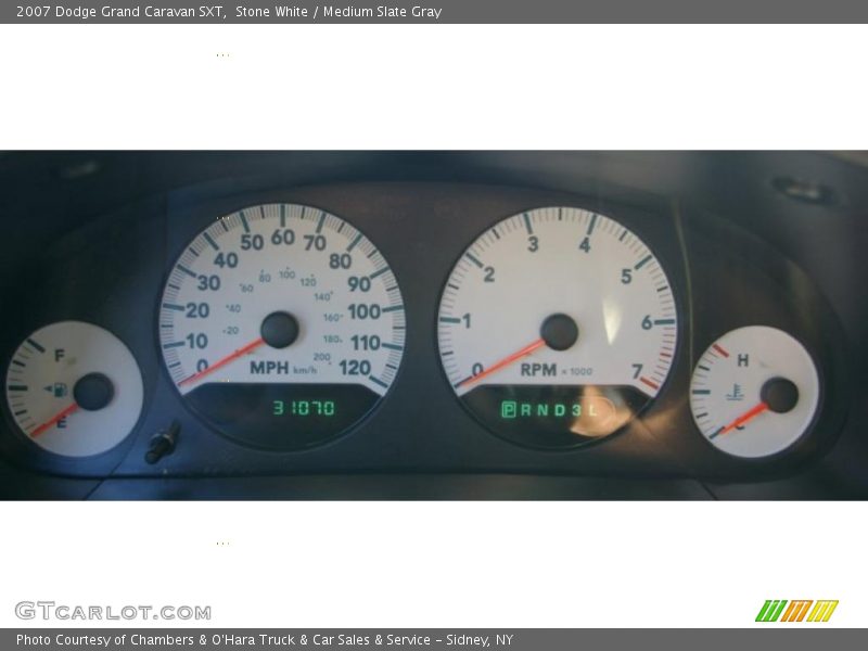 Stone White / Medium Slate Gray 2007 Dodge Grand Caravan SXT