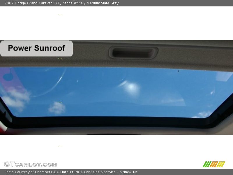 Stone White / Medium Slate Gray 2007 Dodge Grand Caravan SXT